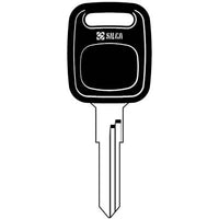 CHIAVE AUTO AUDI HU49BP SILCA - ACCIAIO NICHELATO- 5 pezzi