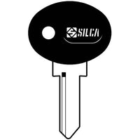 CHIAVE AUTO MOTO GUZZI PIAGGIO MM1P SILCA - ACCIAIO NICHELATO- 5 pezzi