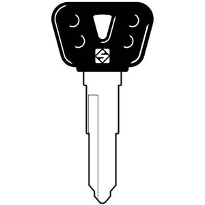 CHIAVE AUTO YAMAHA YH28RBP SILCA - ACCIAIO NICHELATO- 5 pezzi