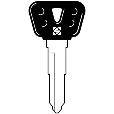 CHIAVE AUTO YAMAHA YH28RBP SILCA - ACCIAIO NICHELATO- 5 pezzi