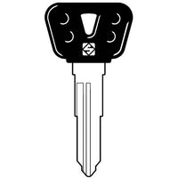 CHIAVE AUTO YAMAHA YH29RBP SILCA - ACCIAIO NICHELATO- 5 pezzi