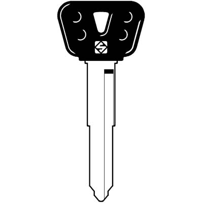 CHIAVE AUTO YAMAHA YH35BP SILCA - ACCIAIO NICHELATO- 5 pezzi