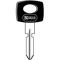 CHIAVE AUTO MERCEDES HU39P SILCA  OTTONE NICHELATO