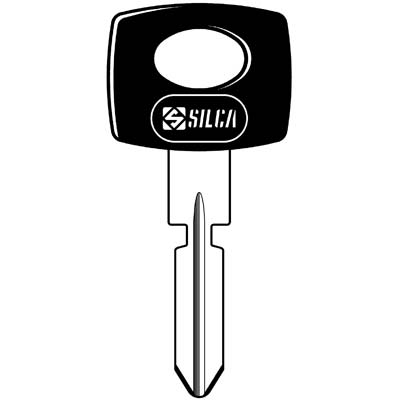 CHIAVE AUTO MERCEDES HU39P SILCA  OTTONE NICHELATO