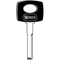CHIAVE AUTO MERCEDES HU64P SILCA  OTTONE NICHELATO