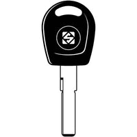 CHIAVE AUTO VOLKSWAGEN HU66P SILCA  OTTONE NICHELATO