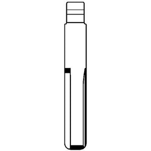 CHIAVE FLIP AUTO OPEL HU43CH SILCA  OTTONE NICHELATO