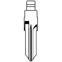 CHIAVE FLIP AUTO DACIA RENAULT VAC102CH SILCA  OTTONE NICHELATO