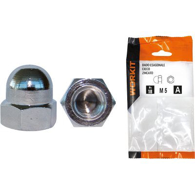 DADO ESAGONALE CIECO SELF WORKIT - ZINCATO M 10 CF=PZ 6- 5 confezioni