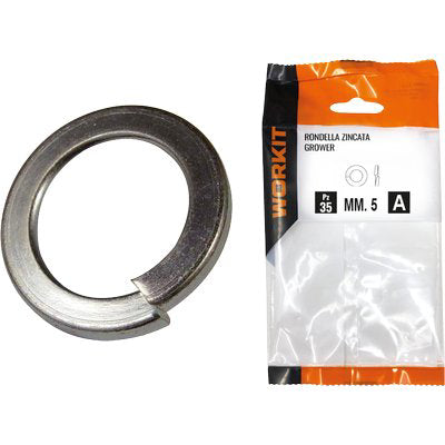 RONDELLA GROWER SELF WORKIT - ZINCATA MM  5 CF=PZ 35- 5 confezioni