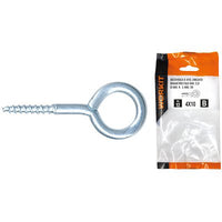 OCCHIOLO A VITE ZINCATO SELF WORKIT - MOD 17X30 MM 5X12X2,5 CF=PZ 12- 5 confezioni