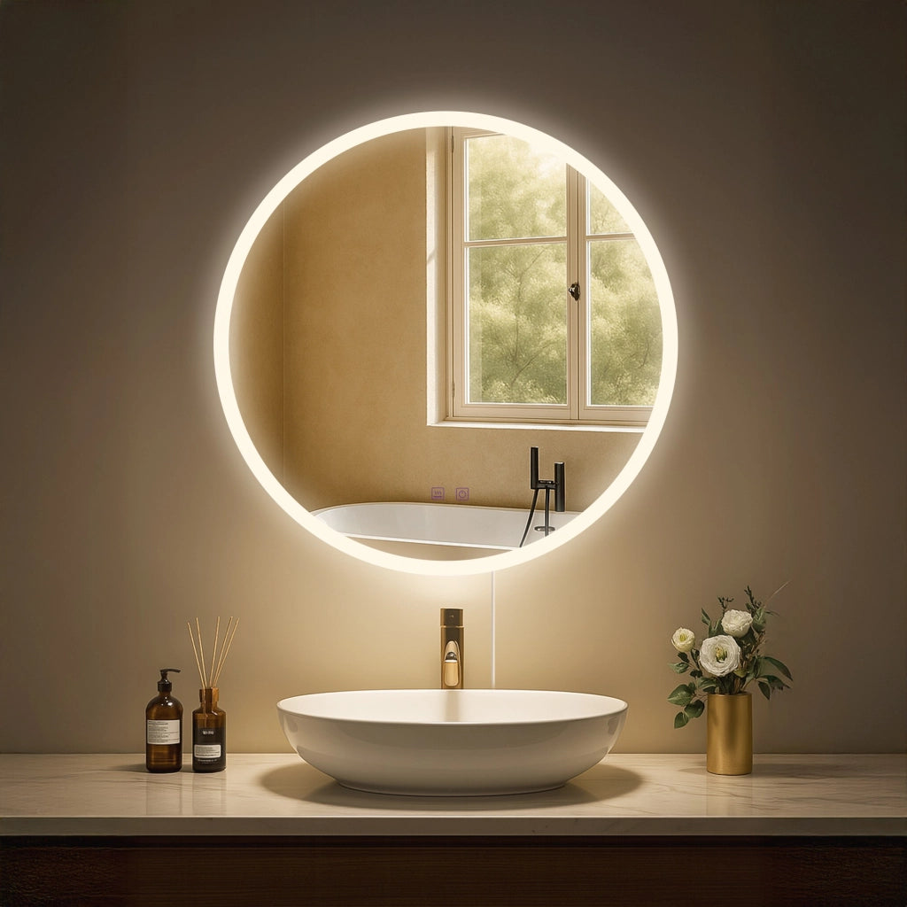 Specchio da bagno Laconia 60 con Bluetooth