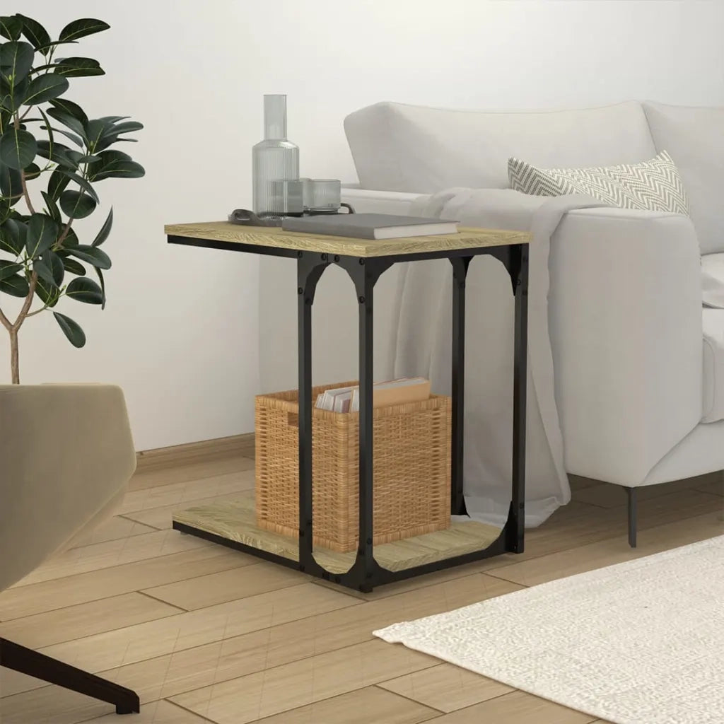 Tavolino | Tavolo laterale Rovere Sonoma 50x35x52 cm in Legno Multistrato