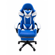 SEDIA GAMING WSE8156 BIANCO/BLU