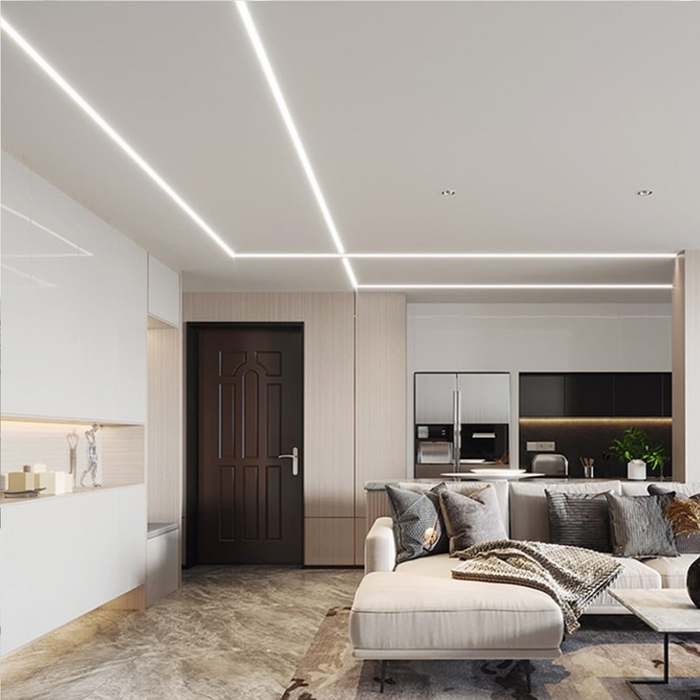 Semilavorato cartongesso fibra alluminio luce led angolo 14,5x29x29 cm 6 pezzi