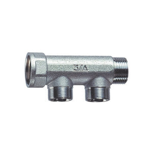 COLLETTORE CROMATO A 2 DERIVAZIONI  (FAR)- M.F. 1- FAR- pezzi 1