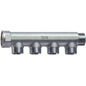 COLLETTORE CROMATO A 4 DERIVAZIONI  (FAR)- M.F. 3/4- FAR- pezzi 1