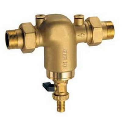 FILTRO PER IMPIANTI SANITARI CON ATTACCHI MANOMETRO MM GIALLO- 3/4- FAR- pezzi 1