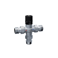 MISCELATORE TERMOSTATICO CROMATO CON ATTACCHI MASCHIO E BOCCHETTONI- 3/4- FAR- pezzi 1