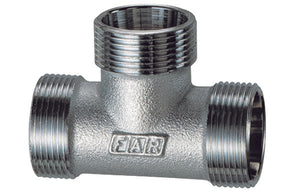 RACCORDO A T  3 MONOCONI CROMATO PER RAME (FAR)- 1/2 (24 x 19)- FAR- pezzi 1