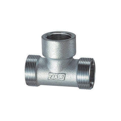 RACCORDO A T FEMMINA 2 MONOCONI CROMATO PER RAME (FAR)- 1/2- FAR- pezzi 1