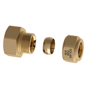 NIPPLE FEMMINA CON TENUTA METALLICA PER IMPIANTI SOLARI- 1 - Diam. 22- FAR- pezzi 1