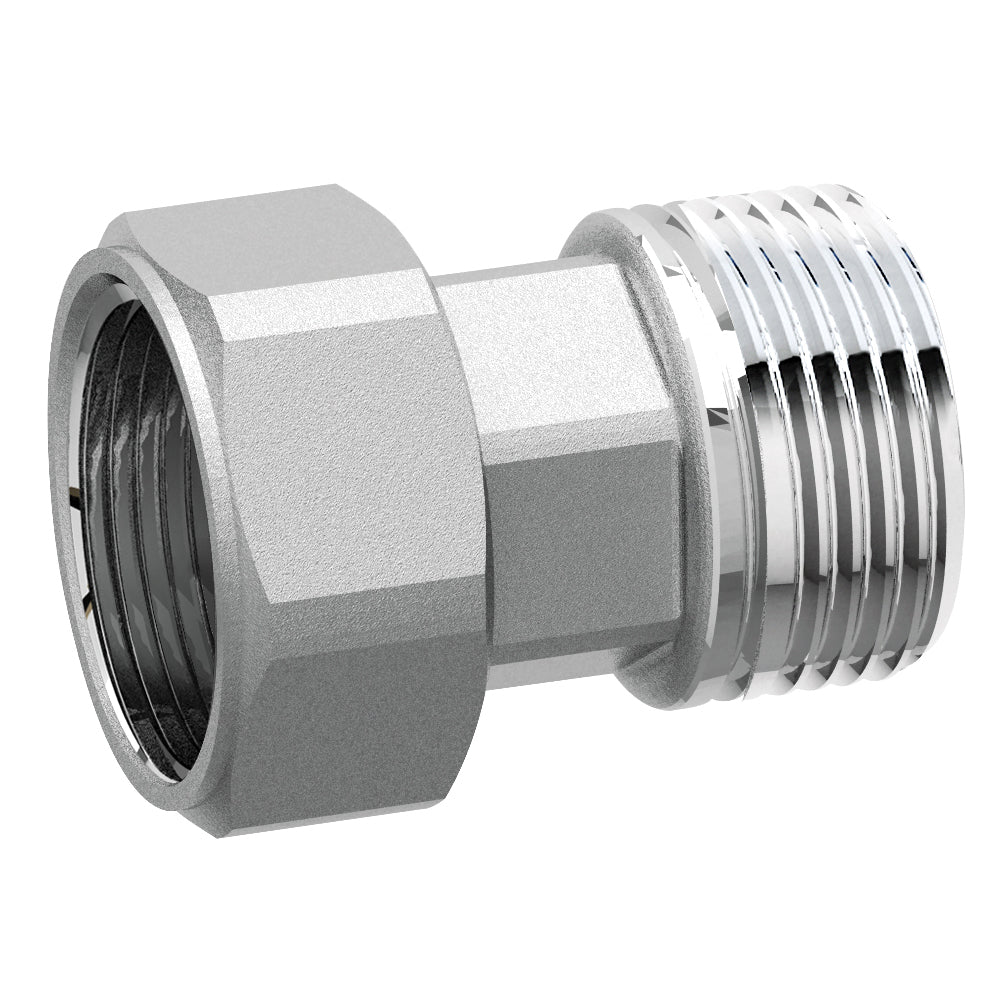 RACCORDO DI GIUNZIONE IN OTTONE CROMATO CON CALOTTA MOBILE- 3/4- FAR- pezzi 1