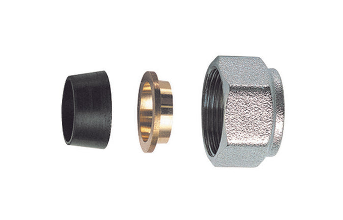 KIT DI TENUTA IN GOMMA A COMPRESSIONE PER TUBO RAME IN 3 PZ (FAR)- Diam. 16- FAR- pezzi 1