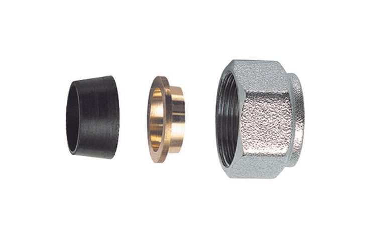 KIT DI TENUTA IN GOMMA A COMPRESSIONE PER TUBO RAME IN 3 PZ (FAR)- Diam. 16- FAR- pezzi 1