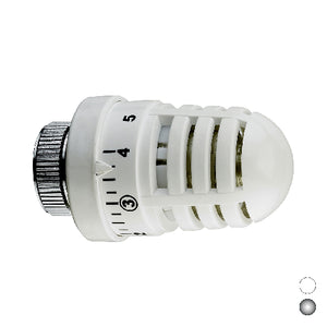 TESTA TERMOSTATICA CON SENSORE A LIQUIDO- Bianco- S.F.- pezzi 1