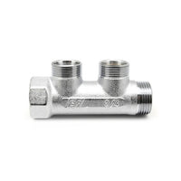 COLLETTORE 2 DERIVAZIONI M.F.- Cromo 1- S.F.- pezzi 1