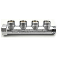 COLLETTORE 4 DERIVAZIONI M.F.- Cromo 3/4- S.F.- pezzi 1