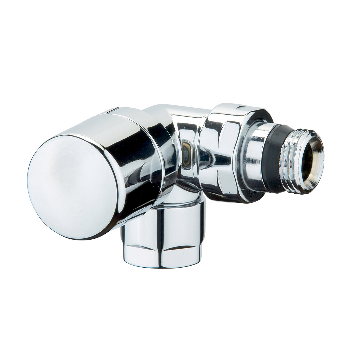 VALVOLA D'ARREDO AD ANGOLO DX TERMOSTATIZZABILE CROMO-LUCIDO- 1/2- S.F.- pezzi 1