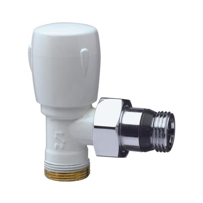 VALVOLA A SQUADRA BIANCA- 1/2- S.F.- pezzi 1