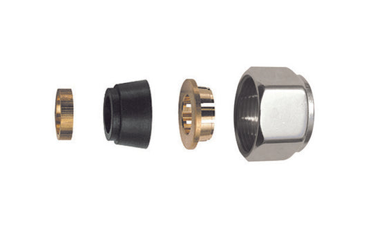 ADATTATORE PER TUBO RAME CROMO LUCIDO- Diam. 12- S.F.- pezzi 1