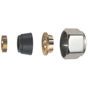 ADATTATORE PER TUBO RAME CROMO LUCIDO- Diam. 14- S.F.- pezzi 1