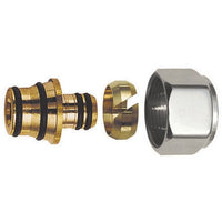 ADATTATORE PER TUBO MULTISTRATO CROMO-LUCIDO- Diam. 20 x 2- S.F.- pezzi 1