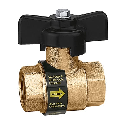 VALVOLA A SFERA FF CON RITEGNO BALLSTOP- 1/2- CALEF- pezzi 1