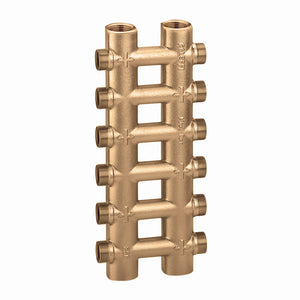 COLLETTORE COMPLANARE FUSO MONOBLOCCO- 1 10+10 deriv.- CALEF- pezzi 1