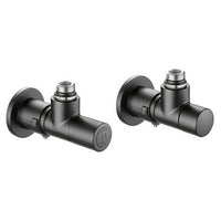 VALVOLA + DETENTORE A SQUADRA TERMOSTATIZZABILE NERA- 1/2 23 p. 1,5 Nero- CALEF- pezzi 1