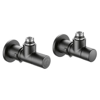 VALVOLA + DETENTORE A SQUADRA TERMOSTATIZZABILE NERA- 1/2 23 p. 1,5 Nero- CALEF- pezzi 1