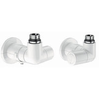 VALVOLA TERMOSTATIZZABILE + DETENTORE DOPPIA SQUADRA BIANCO VERSIONE D- 1/2 23 p. 1,5 Bianco- CALEF- pezzi 1