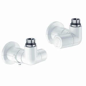 VALVOLA TERMOSTATIZZABILE + DETENTORE DOPPIA SQUADRA BIANCO VERSIONE D- 1/2 23 p. 1,5 Bianco- CALEF- pezzi 1