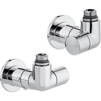 VALVOLA TERMOSTATIZZABILE + DETENTORE DOPPIA SQUADRA CROMO  VERSIONE S- 1/2 23 p. 1,5 Cromo- CALEF- pezzi 1