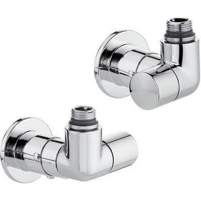 VALVOLA TERMOSTATIZZABILE + DETENTORE DOPPIA SQUADRA CROMO  VERSIONE S- 1/2 23 p. 1,5 Cromo- CALEF- pezzi 1