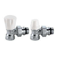 COPPIA VALVOLE PER RADIATORI ATTACCO FERRO- 3/8- CALEF- pezzi 1