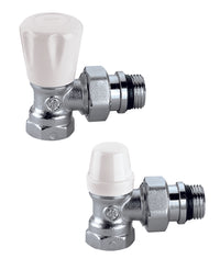 COPPIA VALVOLE PER RADIATORI ATTACCO FERRO- 3/8- CALEF- pezzi 1