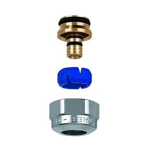 RACCORDO AUTOADATTABILE CROMO SATINATO- Dm in. 11.5/12 - Dm es. 14/16- CALEF- pezzi 1