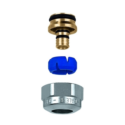 RACCORDO AUTOADATTABILE CROMO SATINATO- Dm in. 11.5/12 - Dm es. 14/16- CALEF- pezzi 1