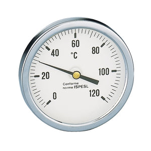 TERMOMETRO ATTACCO POSTERIORE DIAMETRO 80- Pozzetto 100 mm- CALEF- pezzi 1